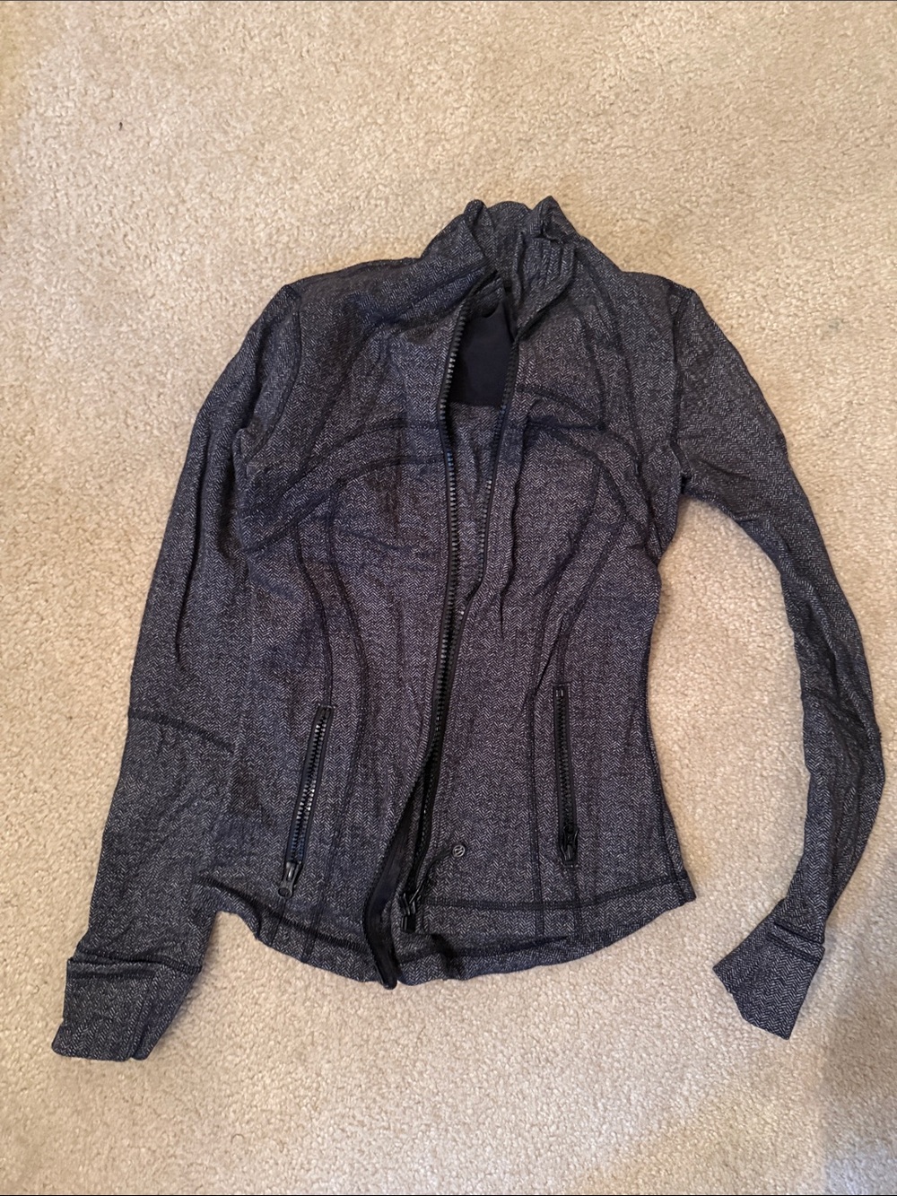 lululemon athletica Charcoal Gray Zip-Up Jacket